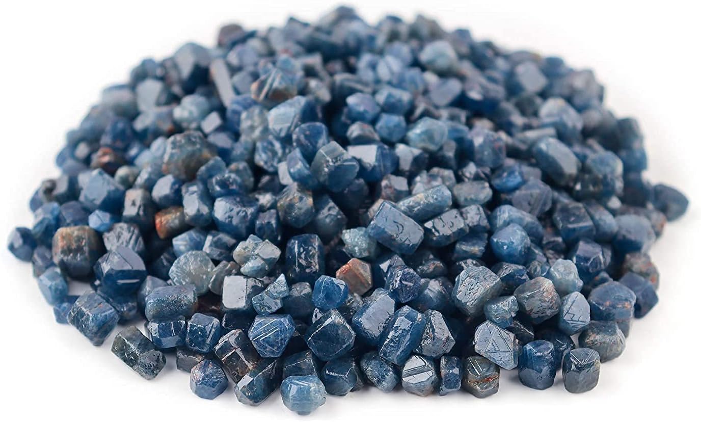 InfinityGemsArt 50 carats Natural Raw Blue Sapphire Cut Rough Stone, Tiny Rough Crystals for Jewelry Making, Wire Wrapping Wholesale Gemstone Lot, Healing Crystals, Birthstone Birthday DIY Gift - Image 5