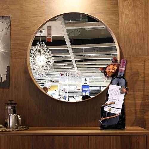 Miniatura 8 de Soporte de vino para gatos, soporte para botella de vino de gato, estante de vino de decoración de mesa, soporte de vino de escultura de metal,