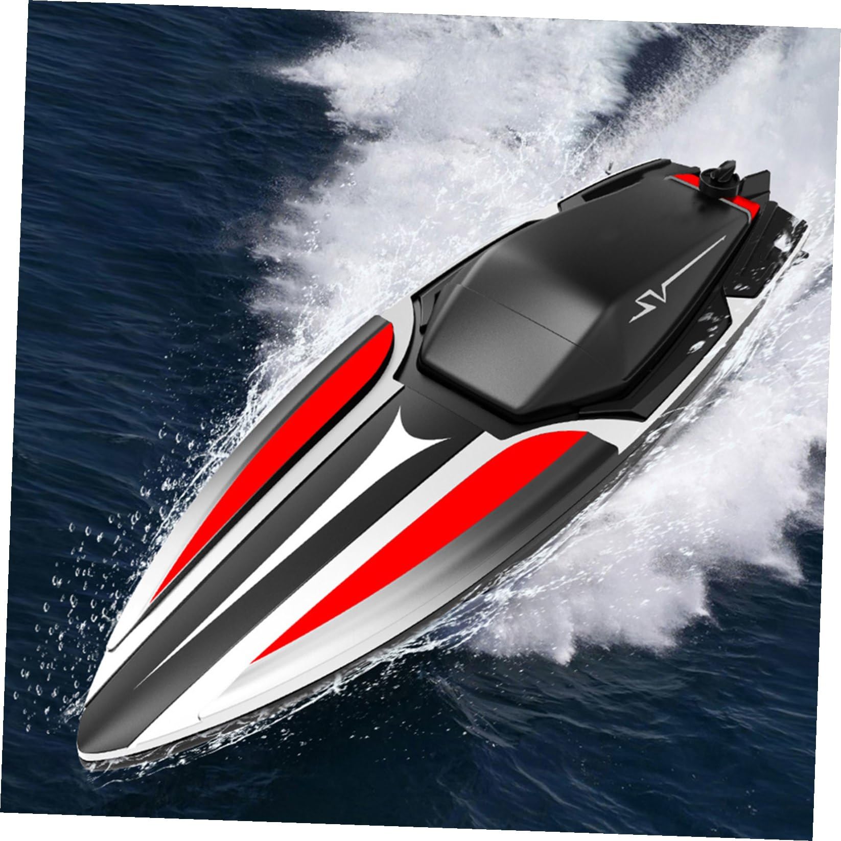 Barca Telecomandata Doppio Motore Elettrica Giocattolo per Ragazzo Ragazza Motoscafo Toything Controllo Distanza per Piscine e Laghi