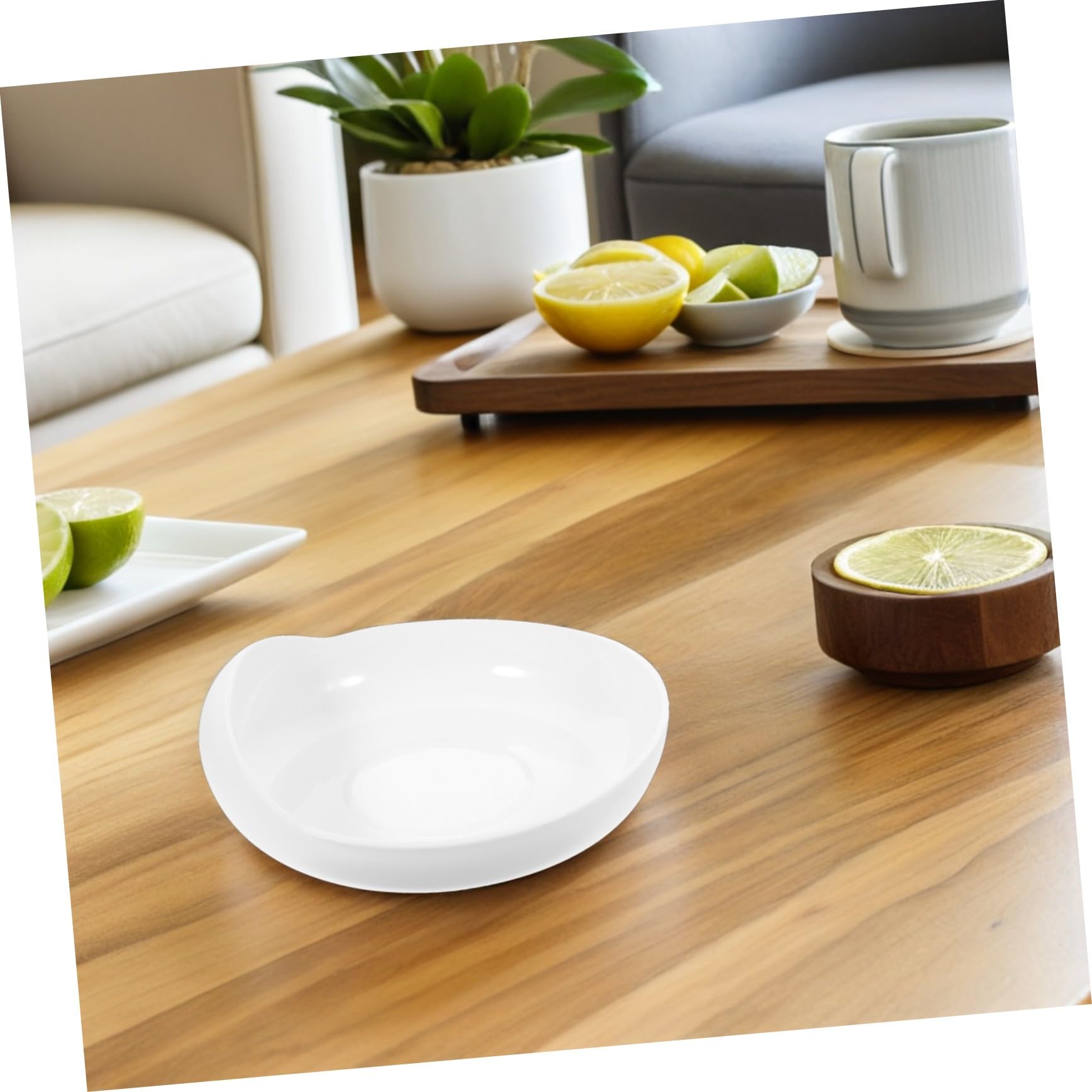 Assiette Anti-Déversement Ronde avec Ventouse 2 Pièces, Blanc | Silicone et Plastique, pour Repas Autonomes des Personnes Handicapées et Patients, Entretien Facile