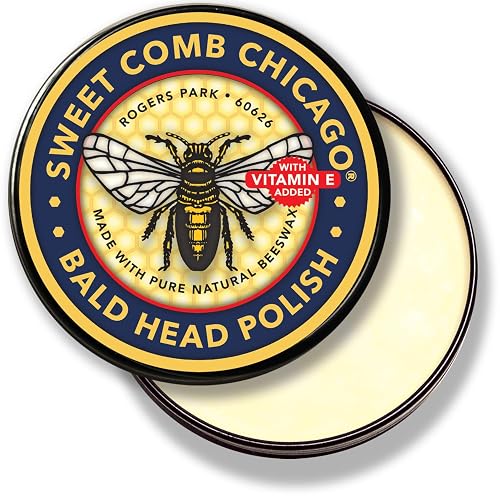 Bald Head Polish: Mens Aftershave Polish for Men, Waterproof Moisturizer for Bald Heads, Great for Father's Day, Christm
