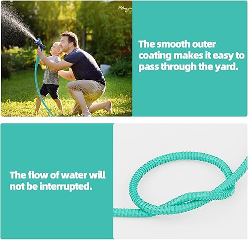 Miniatura 34 de Specilite. Manguera de jardín de acero inoxidable 304, resistente. Plateado (sliver),Aguamarina,Negro,Azul-cielo,https:/ www.Yaxa/dp/undefined