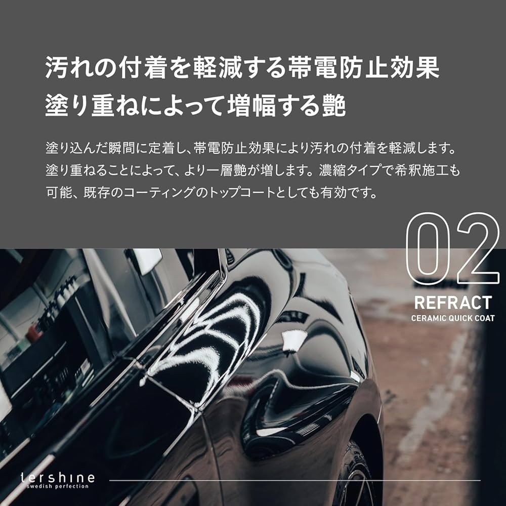 tershine Refract & Apex+ セット 500ml 簡易コーティング、ワックス｜tershine（ターシャイン）日本公式