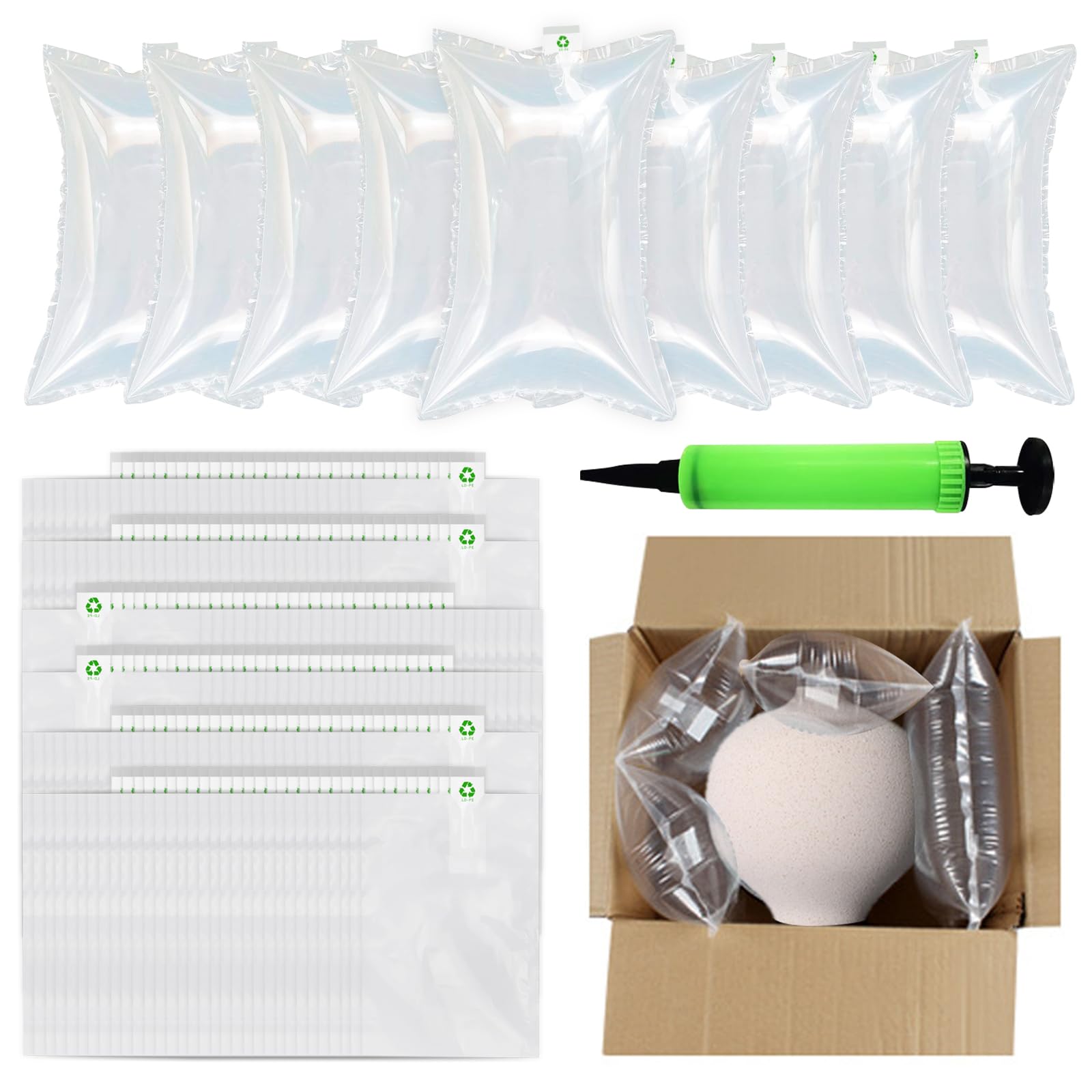 EONE film de coussin d'Air,Air Coussin,Coussinets de film à bulles emballage 200 mm *100 mm * 300 m Air Coussin | Bulles de qualité comme un matériau