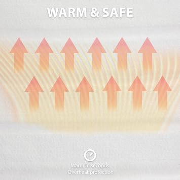 Electric Heated Blanket Single Throw Heating Mattress Topper Bed Warmer Underblanket with 3 Heat Settings 3 Hours Auto Shut Off 140x72cm Digital Control Machine Washable TT(L×W)/0.65㎡-RT5-DT-ST