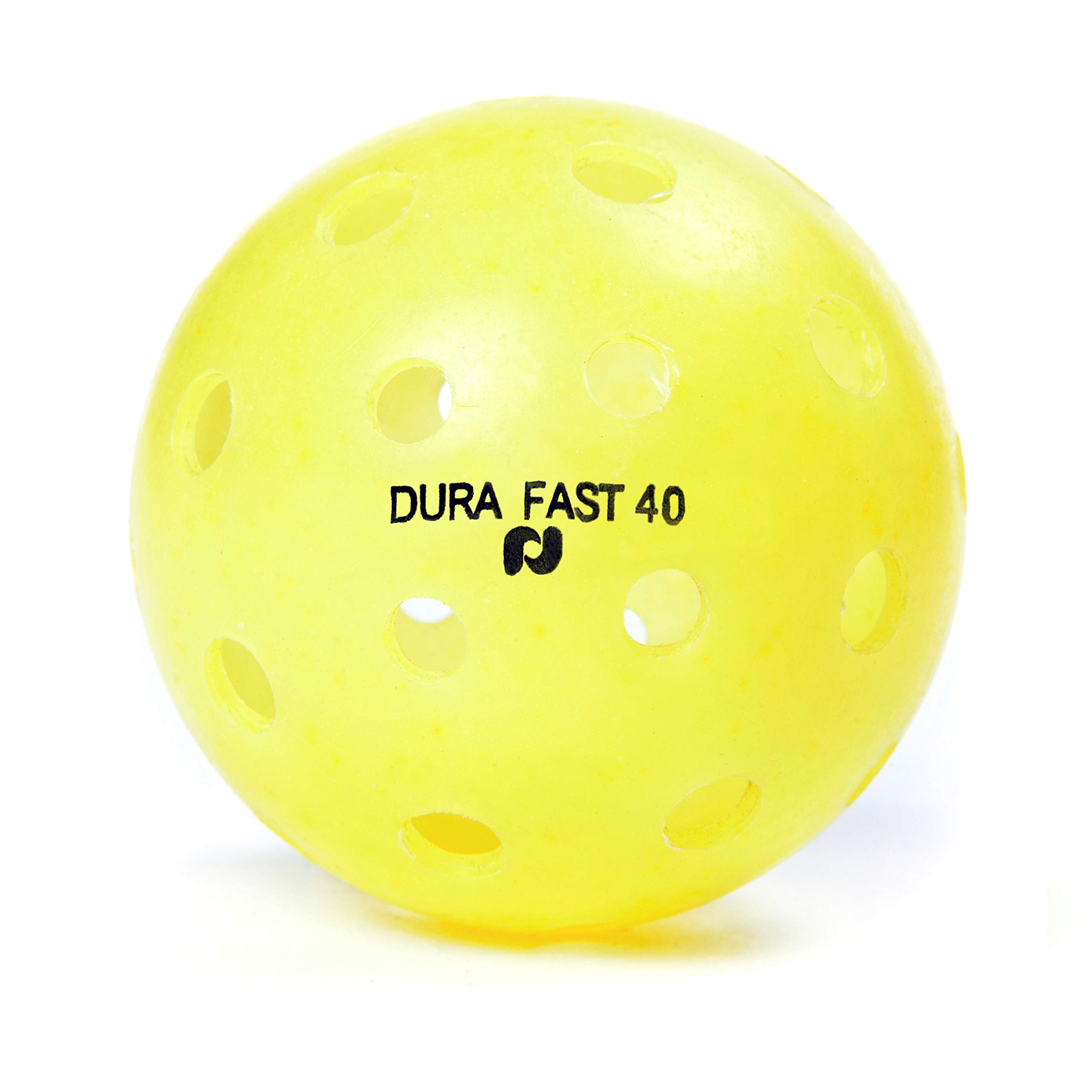 Dura Fast 40 Pickleballs | Outdoor pickleball balls | Yellow| Pack of 6 | USAPA Approved and Sanctioned for Tournament Play, Professional Perfomance