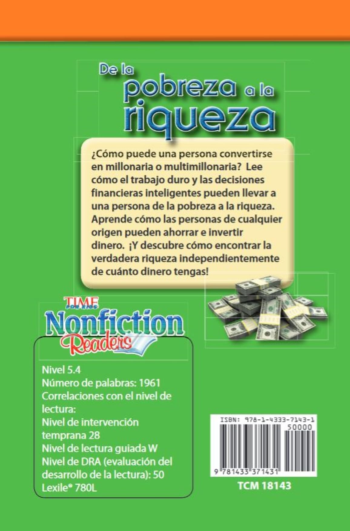 Time for Kids Informational Text Grade 5 Spanish 30-Book Set (Time for Kids Nonfiction Readers): Challenging Set (Teacher Created Materials Library Set)