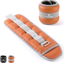 Fragraim Ankle Weights for Women and Men, Set of 2, 0.5/1/1.5/2/3/5 LB Each | Wrist, Arm and Leg Weights with PU Leather Exterior for Walking, Running, Home Fitness, Pilates and Physical Therapy