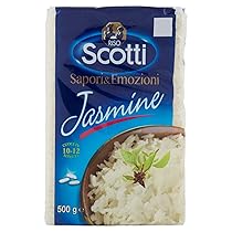 Riso Scotti – Riso Jasmine – Riso Profumato Ideale per Contorni – 500 gr