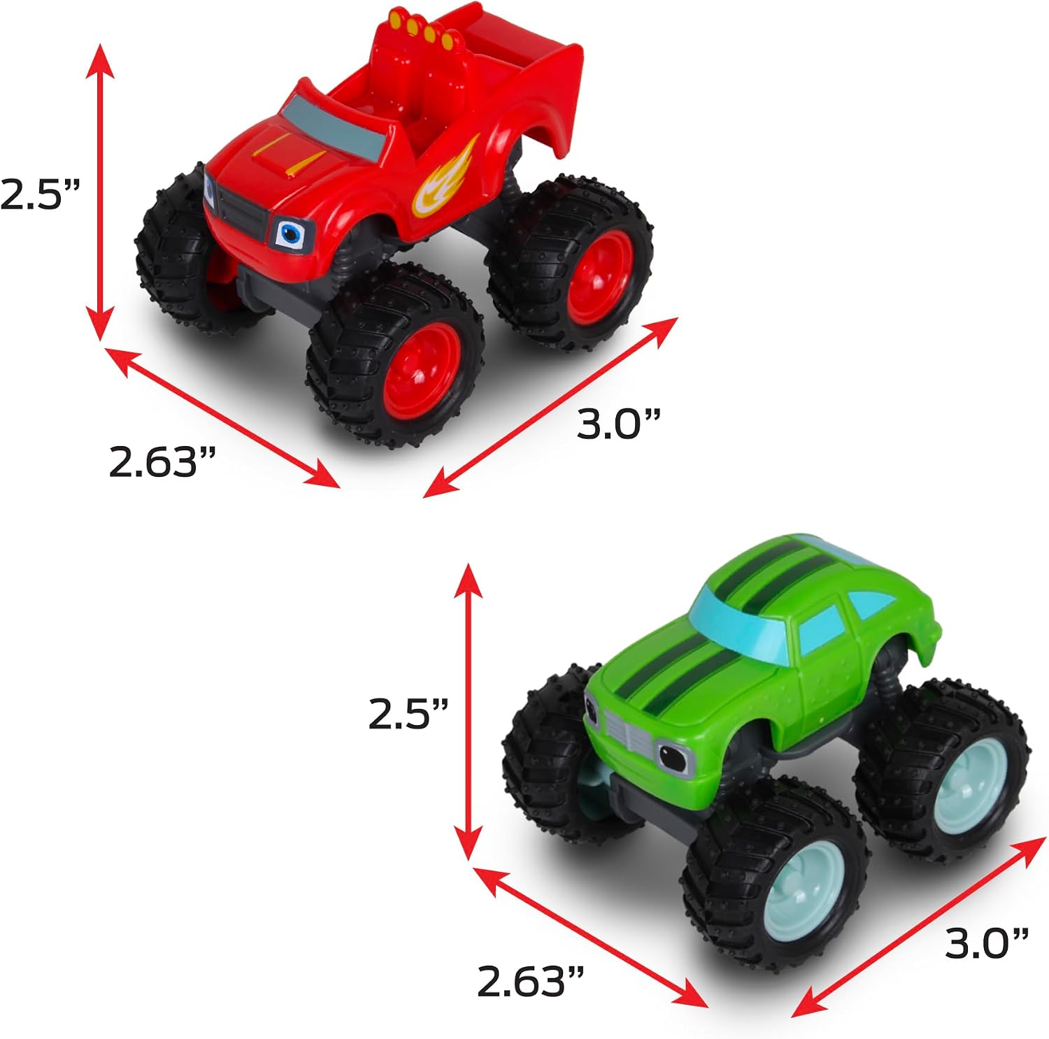 NKOK Blaze and The Monster Machines (Free-Wheel) 2PK Blaze & Pickle