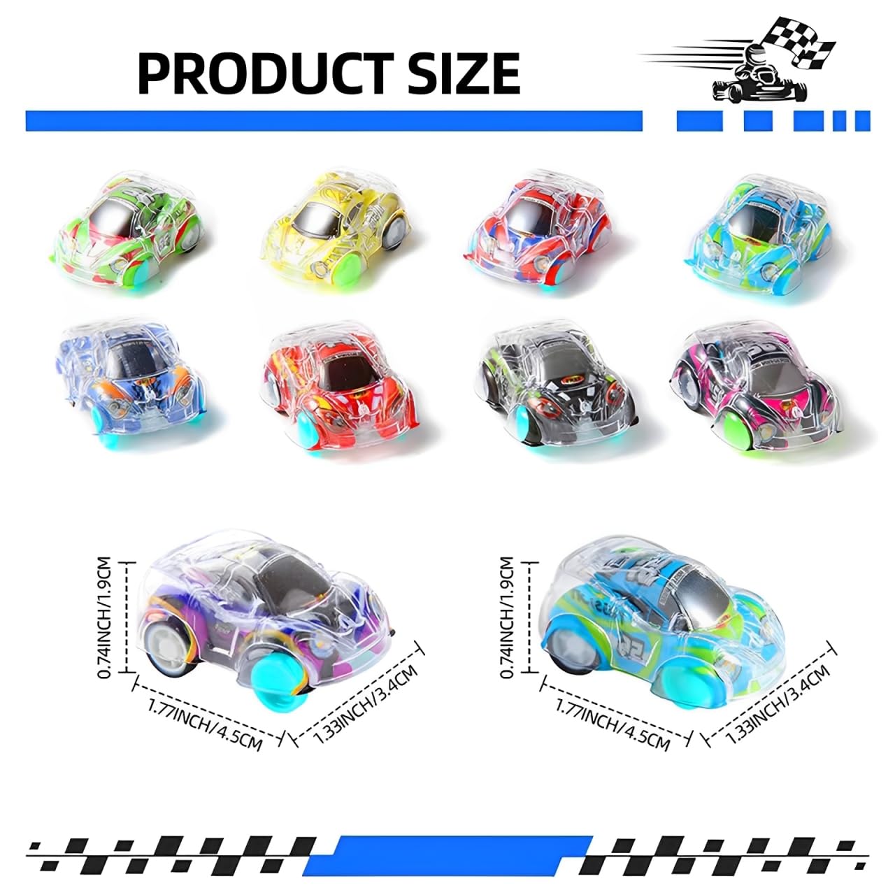 Cemirk 40Pcs Pull Back Cars, Party Bag Fillers for Kids Mini Toy Cars for Boys & Girls, Party Favours & Stocking Fillers - Image 4