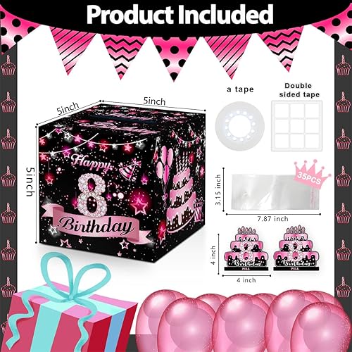 Miniatura 2 de Caja de dinero para regalo de cumpleaños número 40, caja sorpresa de 40 años, caja de regalo para tirar de dinero, ideas de regalo de dinero de