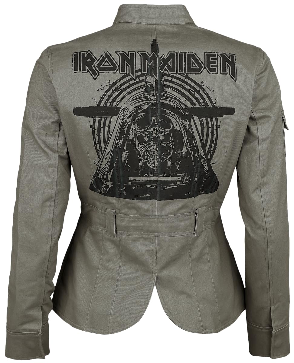 Iron Maiden Death Frauen Übergangsjacke oliv Band-Merch, Bands