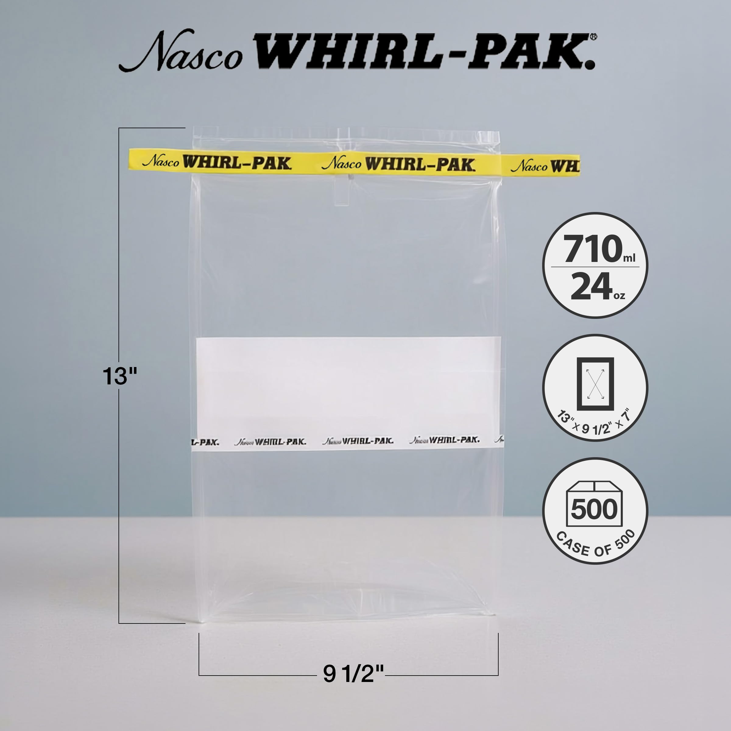 Pool and Spa Pak B01297WA - Bolsas con etiqueta, 710 ml, 15 x 23 cm, 0,076 mm de grosor, 500 unidades