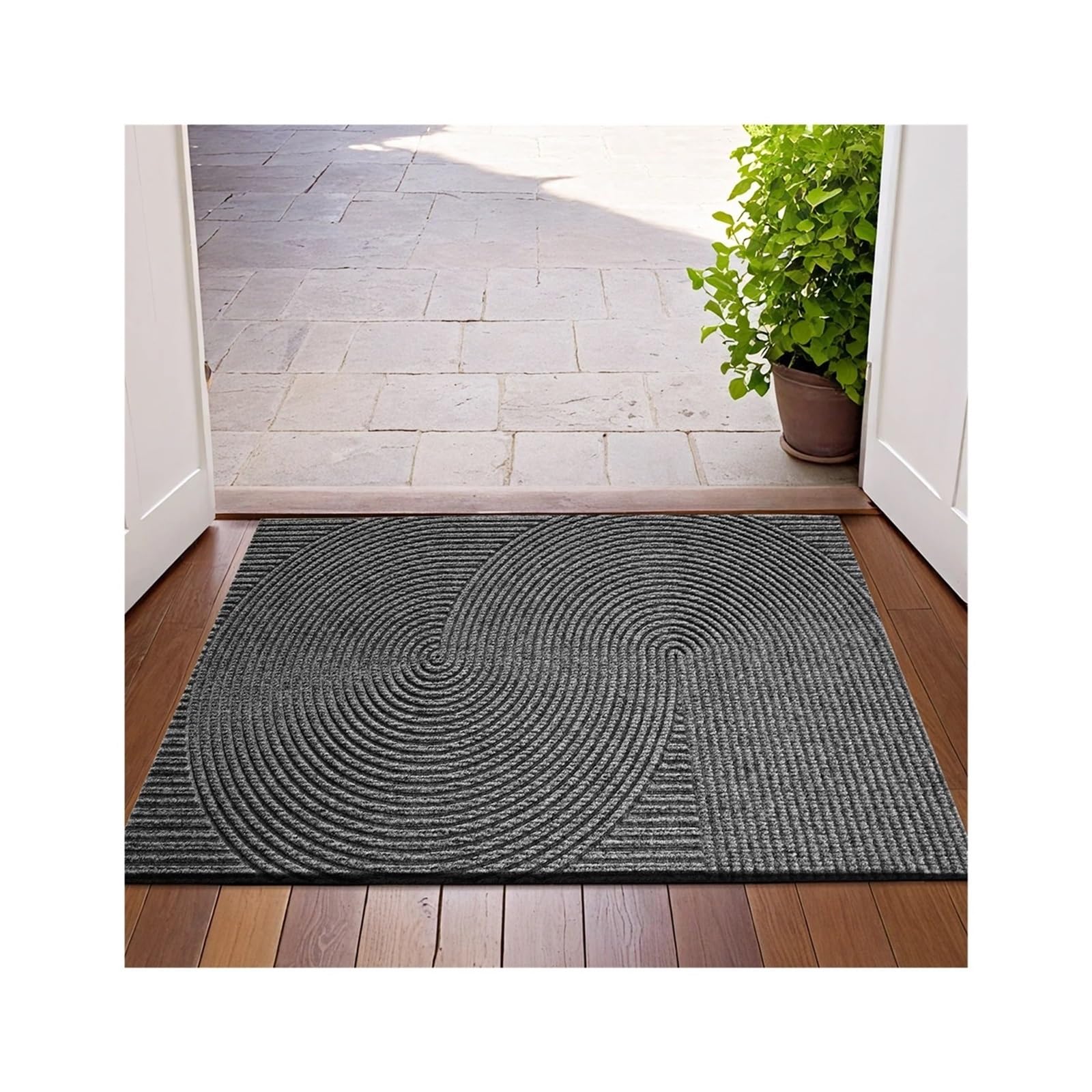 Paillasson d'extérieur 3D Groove tapis entrée antidérapant Star Loop