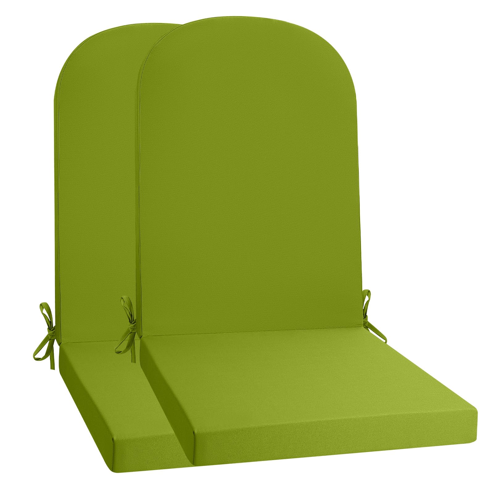 PRIMEPATIO Gartenstuhl-Auflagen Hochlehner Set – Bequeme Outdoor Sitzkissen für Gartenstühle & Klappstühle, Weiche Hochlehner Auflagen für Balkon, Terrasse & Gartenmöbel