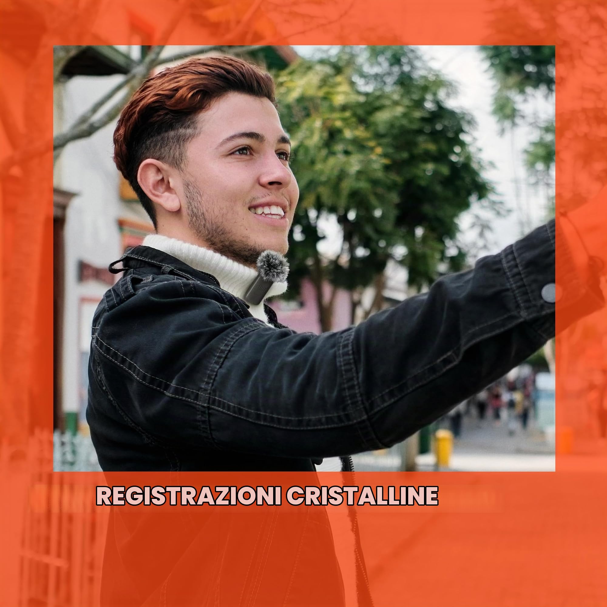 JBL Quantum Stream Wireless, Microfono per Streaming, Nero | Condensatore Indossabile per Registrazione, con Pattern Polare Omnidirezionale, USB-C Compatibile con Dispositivi Apple