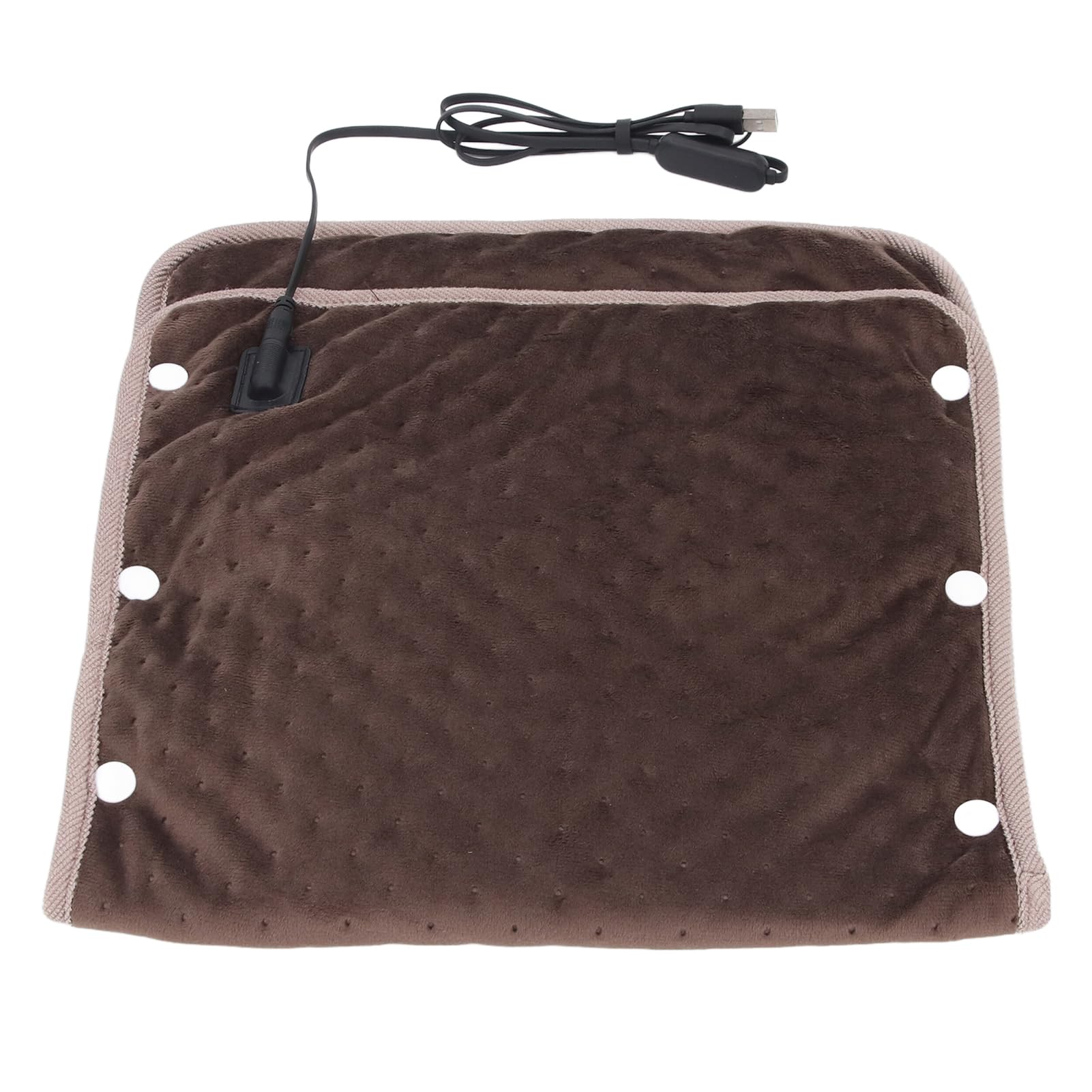 USB Heated Blanket Throw, 2 in 1 Heating Pad and Foot Warmer, Electric Heating Blanket with 3 Adjustable Temperature Settings for Home, Outdoor and Office Use, Portable and