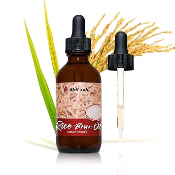 Wells Rice Bran Oil 2 fl oz | Promotes Hair Growth, Softness & Shine | Reduces Split Ends & Strengthens Roots | Visible Results in 4-6 Weeks