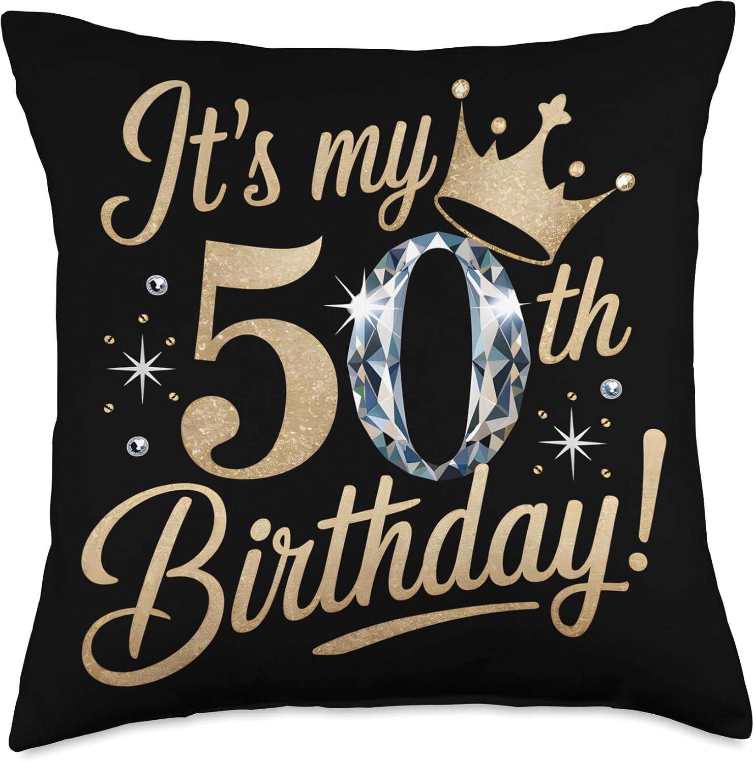 It's My 50th Birthday Throw Pillow