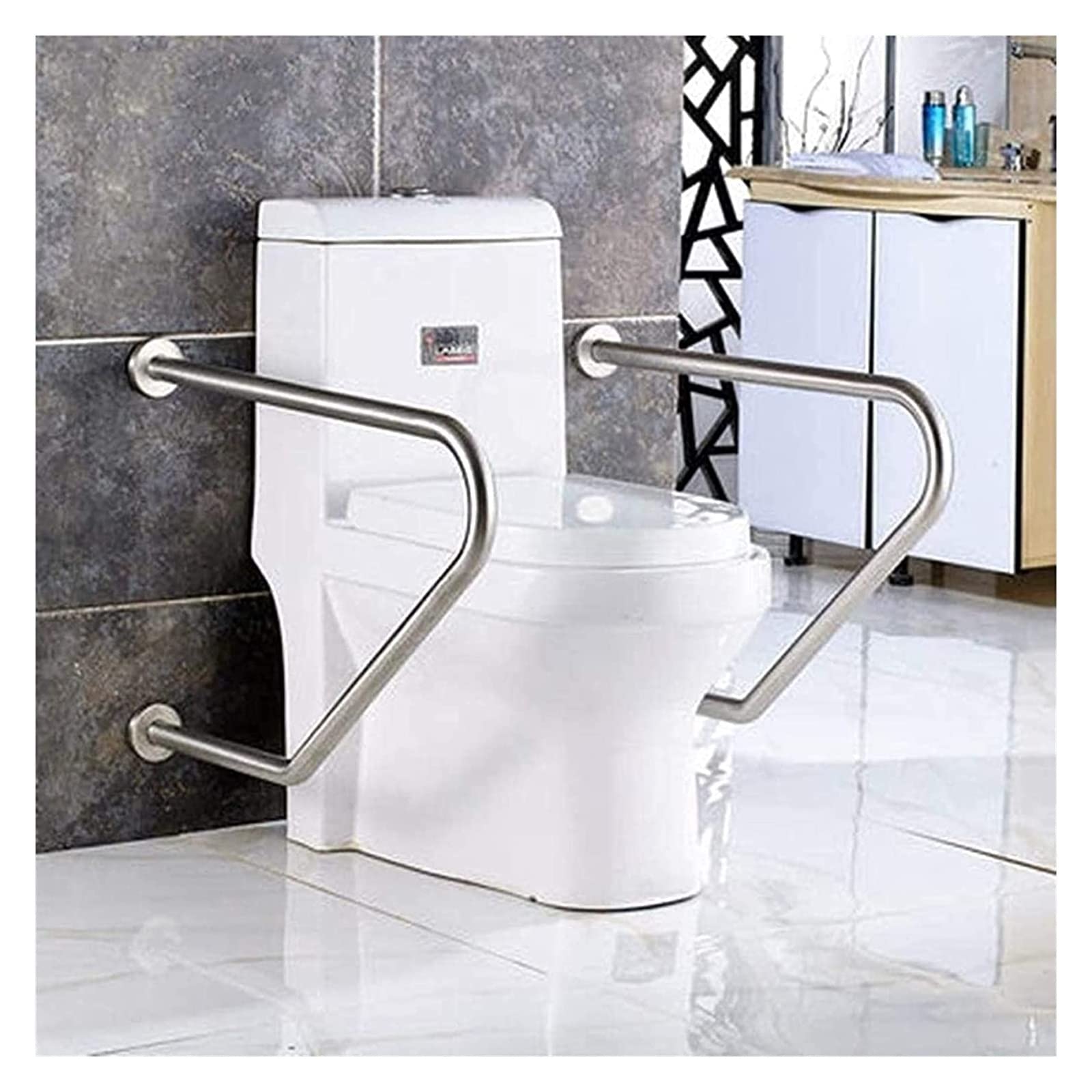 Grab Bar WC Bracciolo di sicurezza Forniture per hotel Doccia Corrimano sicuro Corrimano in acciaio inossidabile Anziani disabili WC accessibile WC Corrimano WC