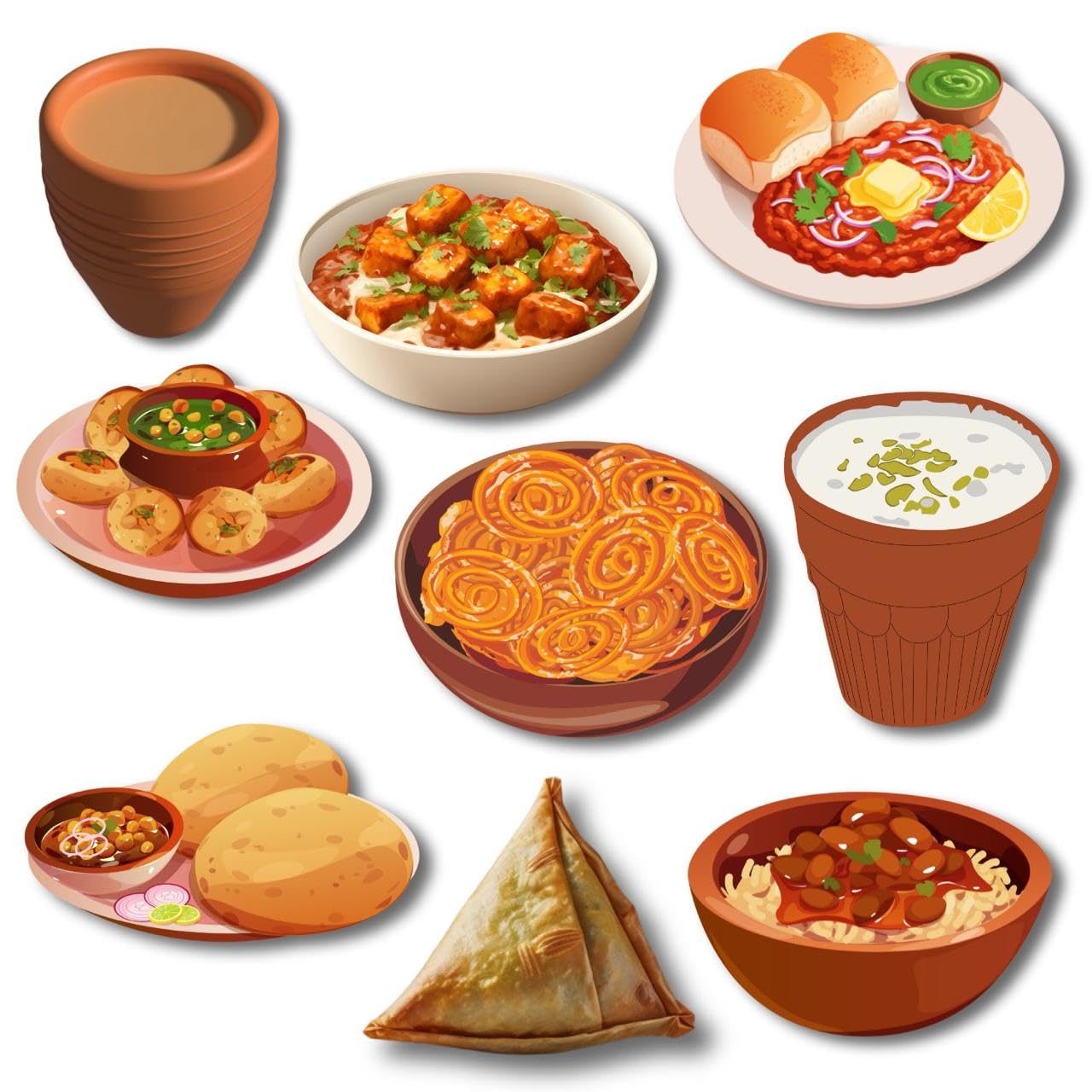 RufaStories Indian Food Fridge Magnets for Kids – 9 Pcs Cartoon Style Refrigerator Magnets | Strong Waterproof Educational Magnets for Toddlers & Preschool Learning | Kitchen Food Fridge Magnet-image-30