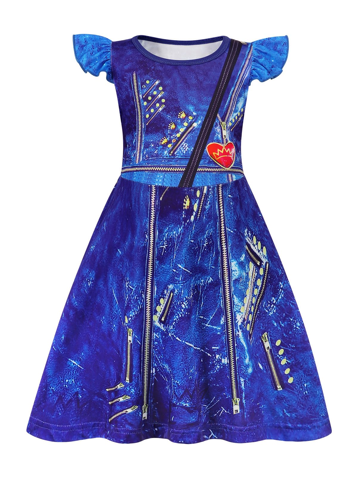 Berich Princess Costumes for Girls Dress Up Kids Halloween Christmas World Book Day Outfit World Book Day Costumes for Girls Princess Dress 2-3 Years(Blue,110)