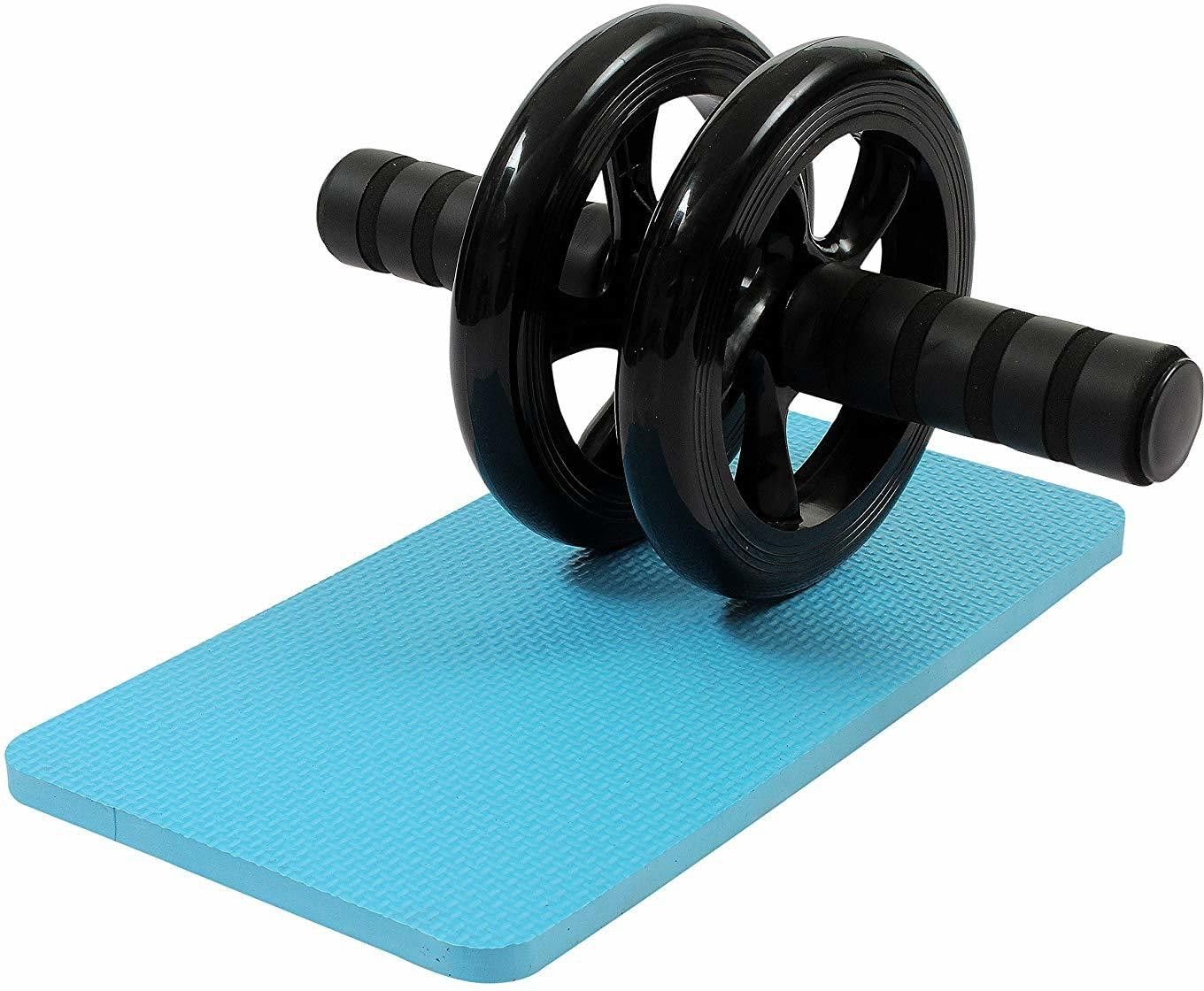 Dinetic ™Double Wheel Total Body AB Roller Exerciser for Abdominal Stomach Exercise Ab Exerciser (Multicolor)-picture-12