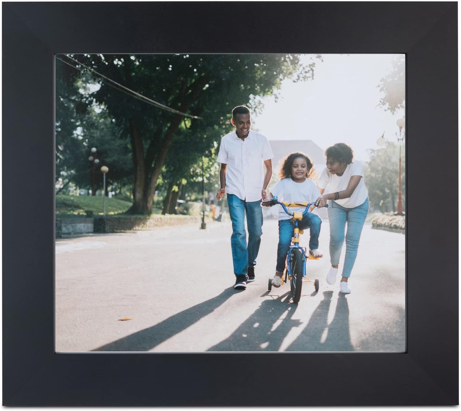 ArtToFrames 8.5x14 Inch Black Picture Frame, This 2.00 Inch Custom MDF Poster Frame is Black - Comes with Foam Backing 3/16 inch and Regular Glass (FBPLFRBW74079-8.5x14)