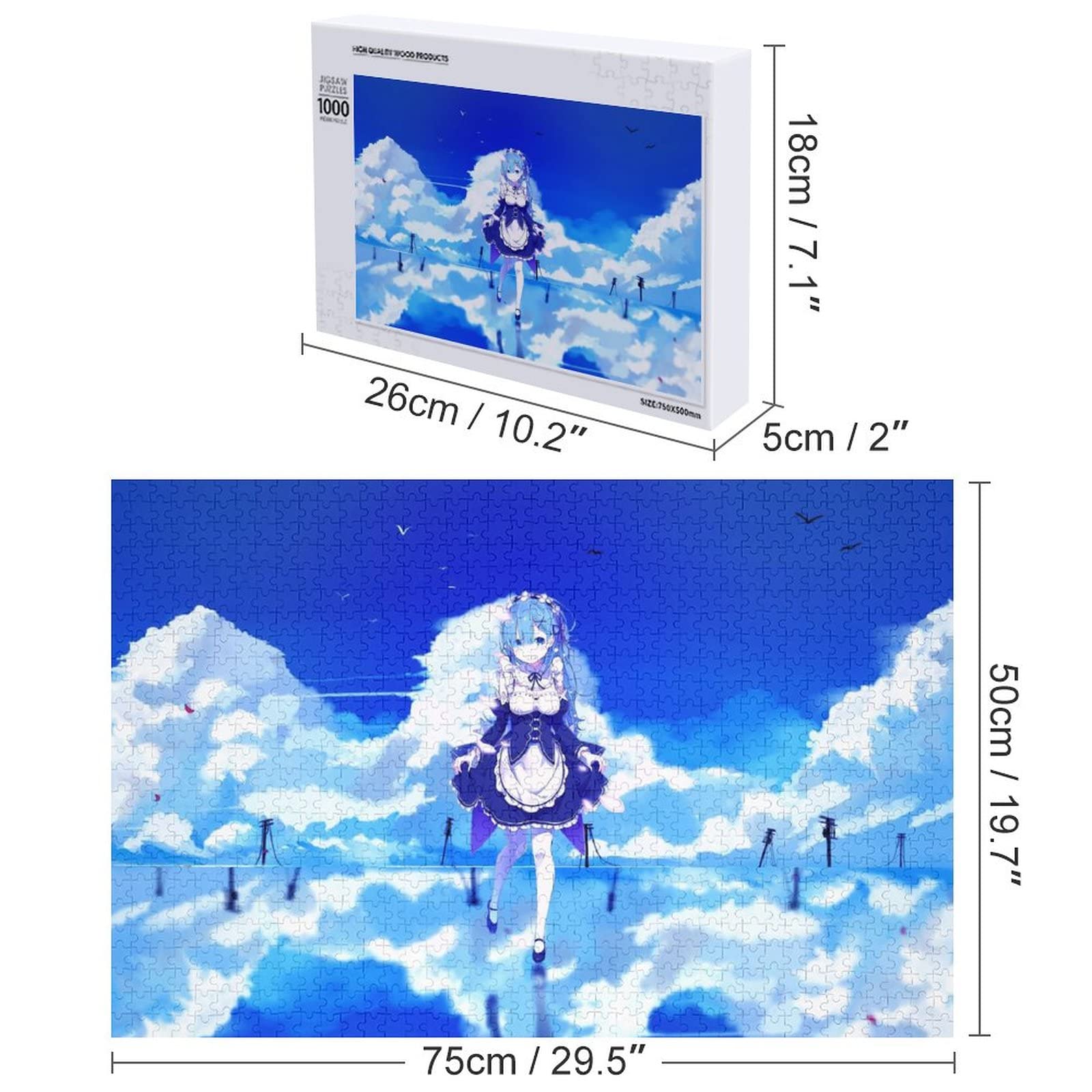 Amazon.co.jp: リゼロ レム パズル 1000 PCS 木製パズル