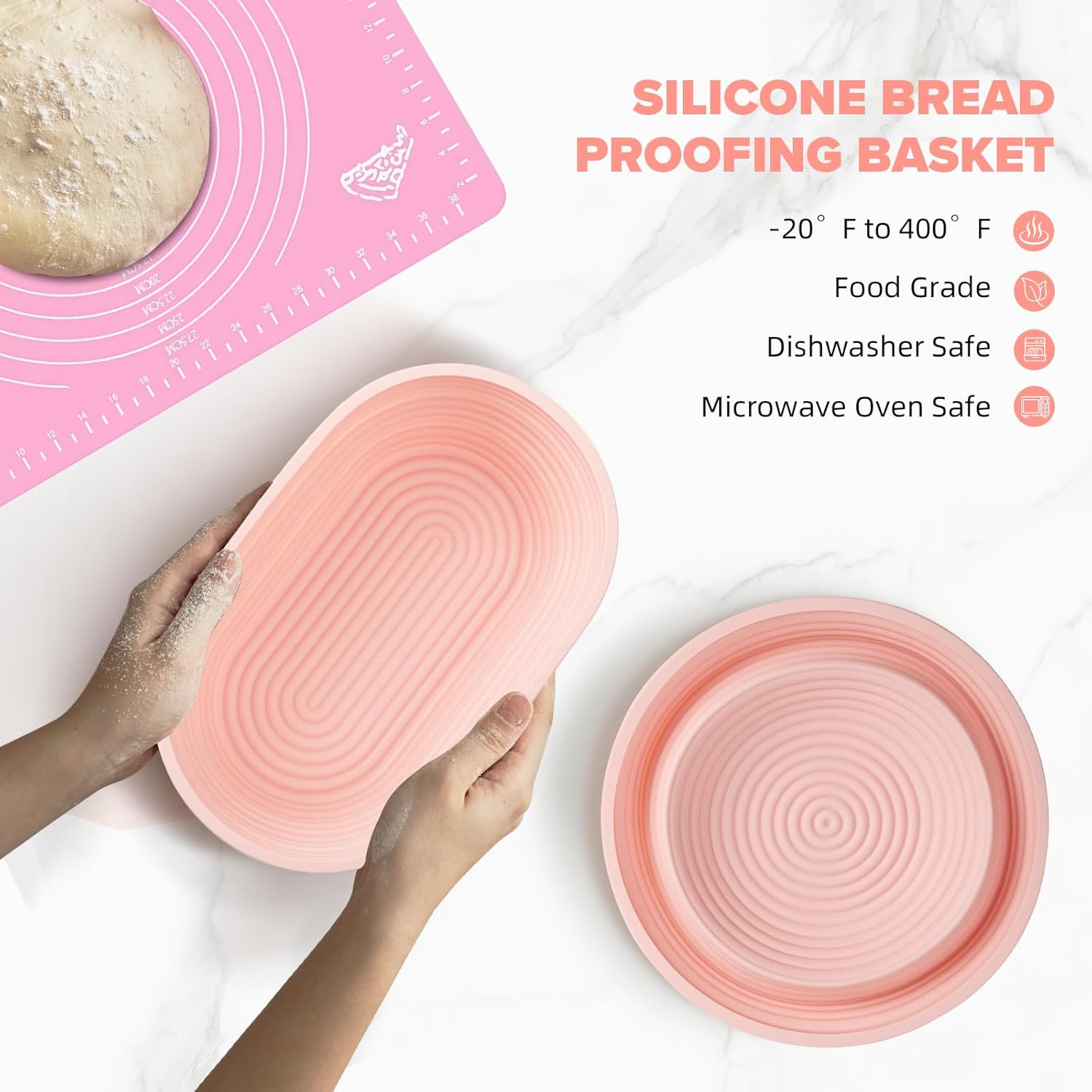 RYTOXILO Sourdough Starter Kit, 15 Pcs Sour Dough Bread Baking Supplies for Beginners with 24 Oz Glass Starter Jar, Complete Bread Making Set with Silicone Banneton Proofing Basket, Baking Accessory