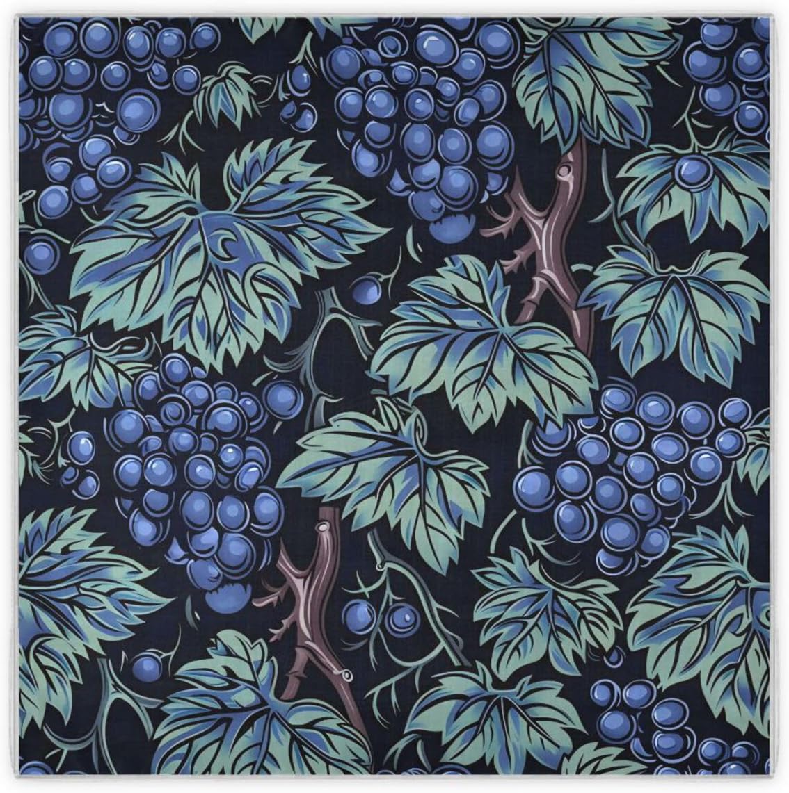 William Morris Grape Blue Square silk head hair scarf square silk scarf for women 35 x 35 fashion head for women neck bufandas para mujer
