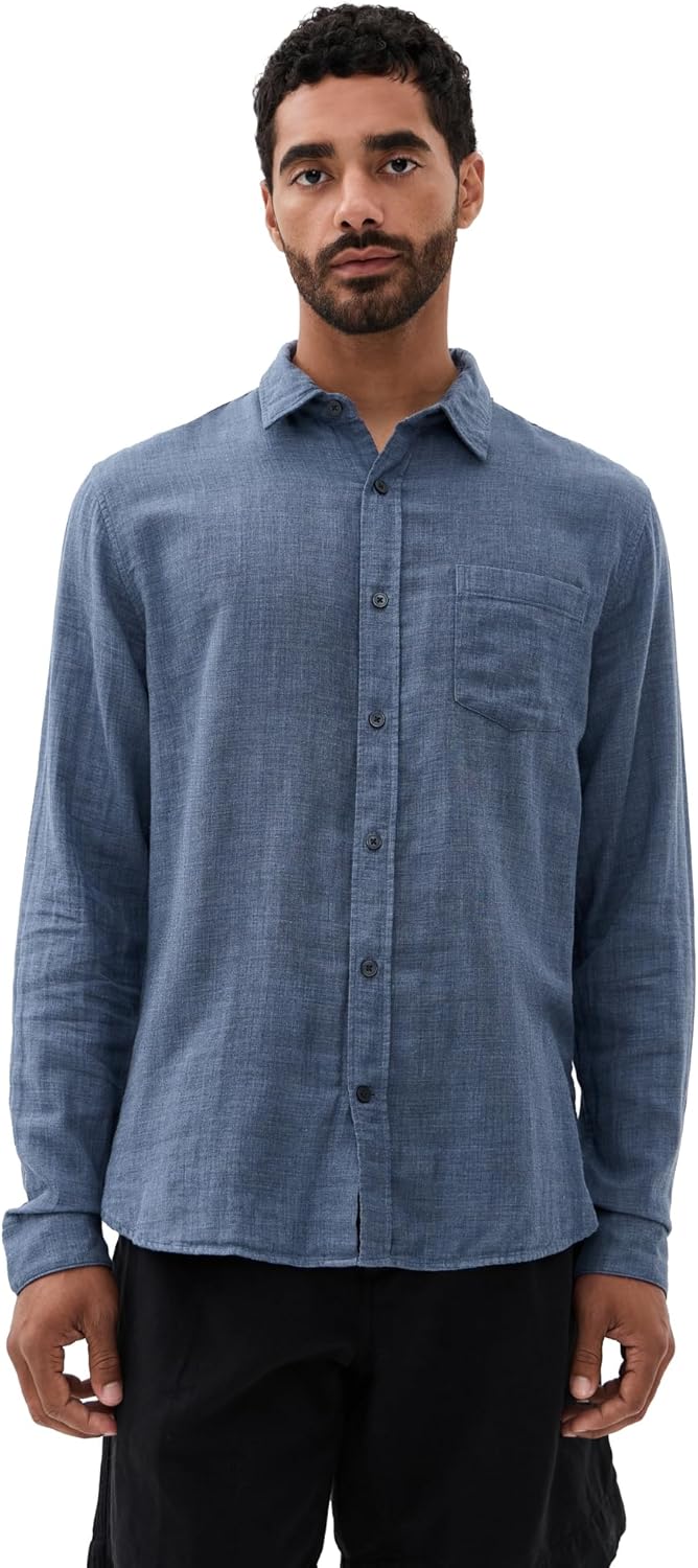 Vince Men's Double Face Long Sleeve Shirt