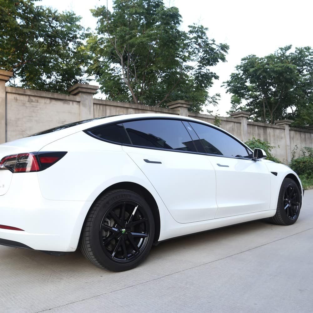 ATAIRSOFT Fits 2017-2023 Tesla Model 3 Wheel Covers Hubcaps 18 Inch 4PCS Hub Caps Replacement Rim Protectors Car Accessories