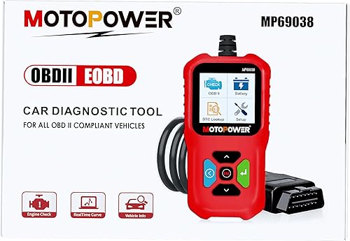 Miniatura 10 de MOTOPOWER MP69038 Escáner OBD2 del coche Lector de código de falla del motor Lector de código de falla Escáner CAN Herramienta de escaneo de