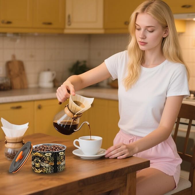 Contenedor de Almacenamiento de Café Acero Inoxidable Hermético 500 ml miniatura 8