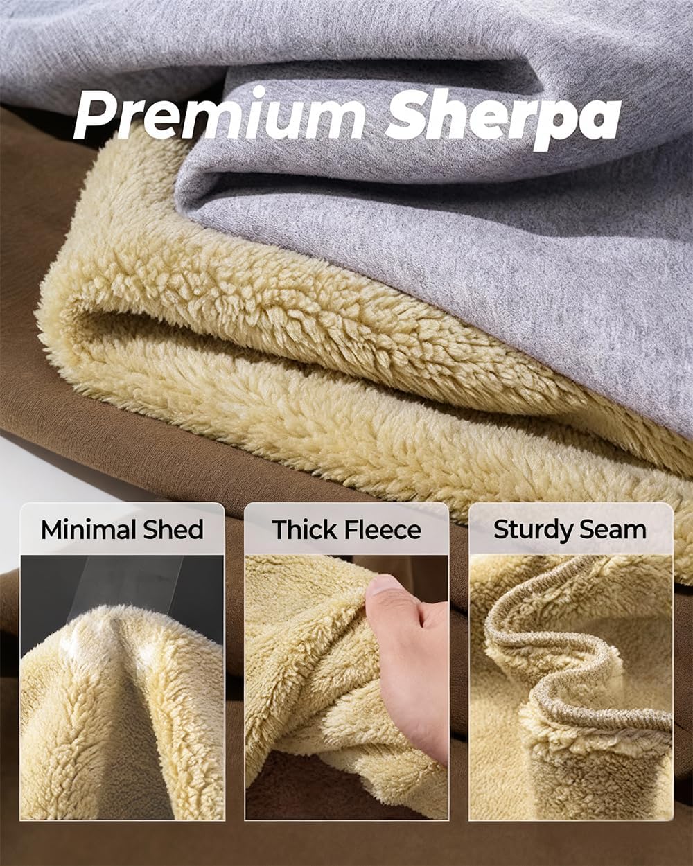 Boladeci Men's Sherpa Lined Sweatpants Heavyweight Fleece Lined Sweat Pants Joggers for Winter Cold Weather - Image 6