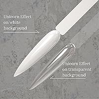 Vista 3 de Espejo cromado Holo unicornio en polvo para arte de uñas (U1)