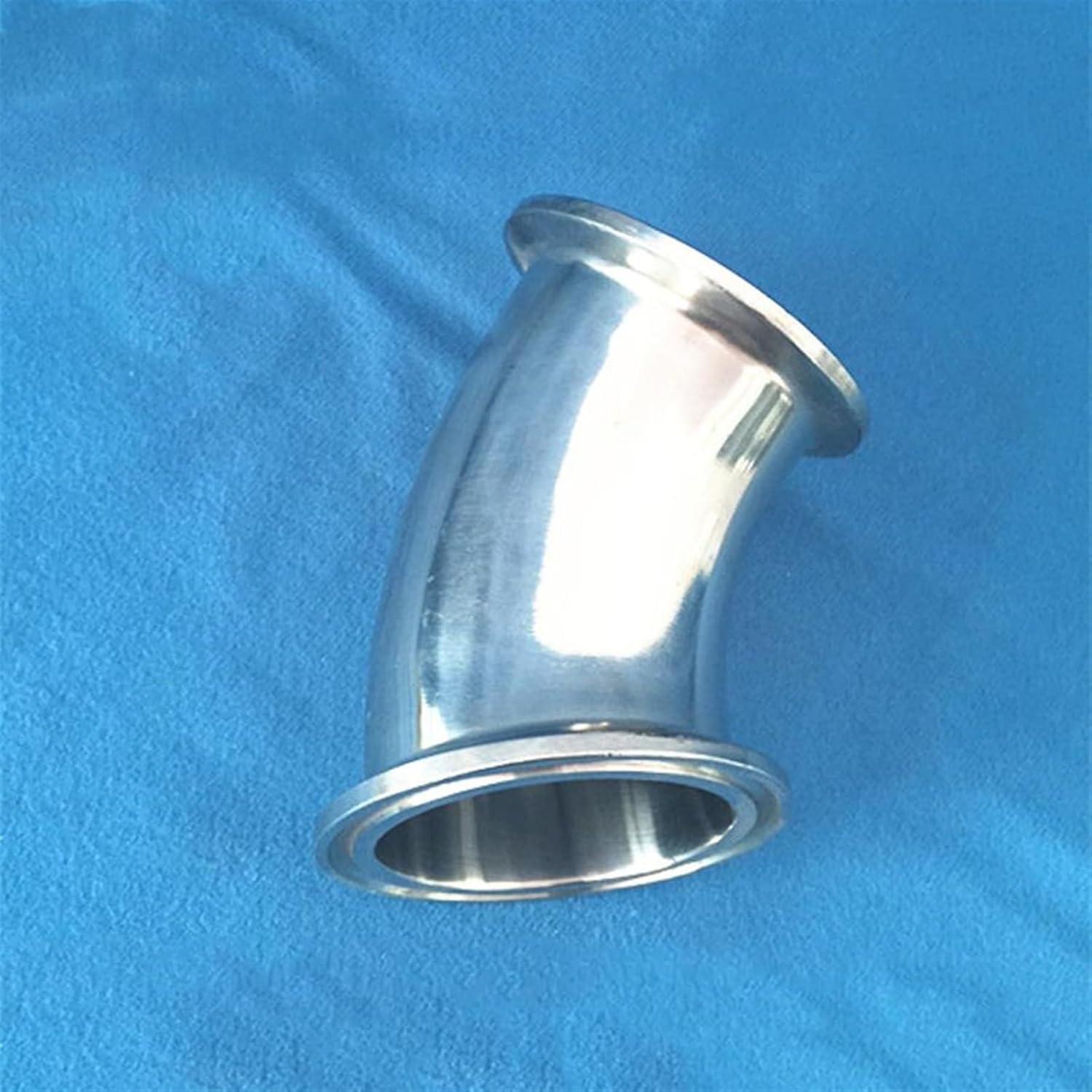 Stainless Steel Elbow 2.5" Tri Clamp x 57mm 2.25" Pipe OD SUS 304 Stainless Steel 45 Degree Elbow Sanitary Fitting