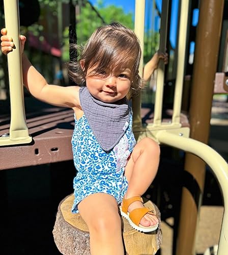 Miniatura 2 de DiaperSquad's Baby Bibs for Drooling and Teething, Bibs for Boys, Baby Girl - Solid Cotton Baby Drool Bibs