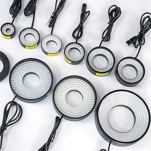 Miniatura 6 de cámara industrial blanca de la lámpara de la detección y del reconocimiento de la visión de máquina LED 24V de la luz del anillo de 295.3 ft m