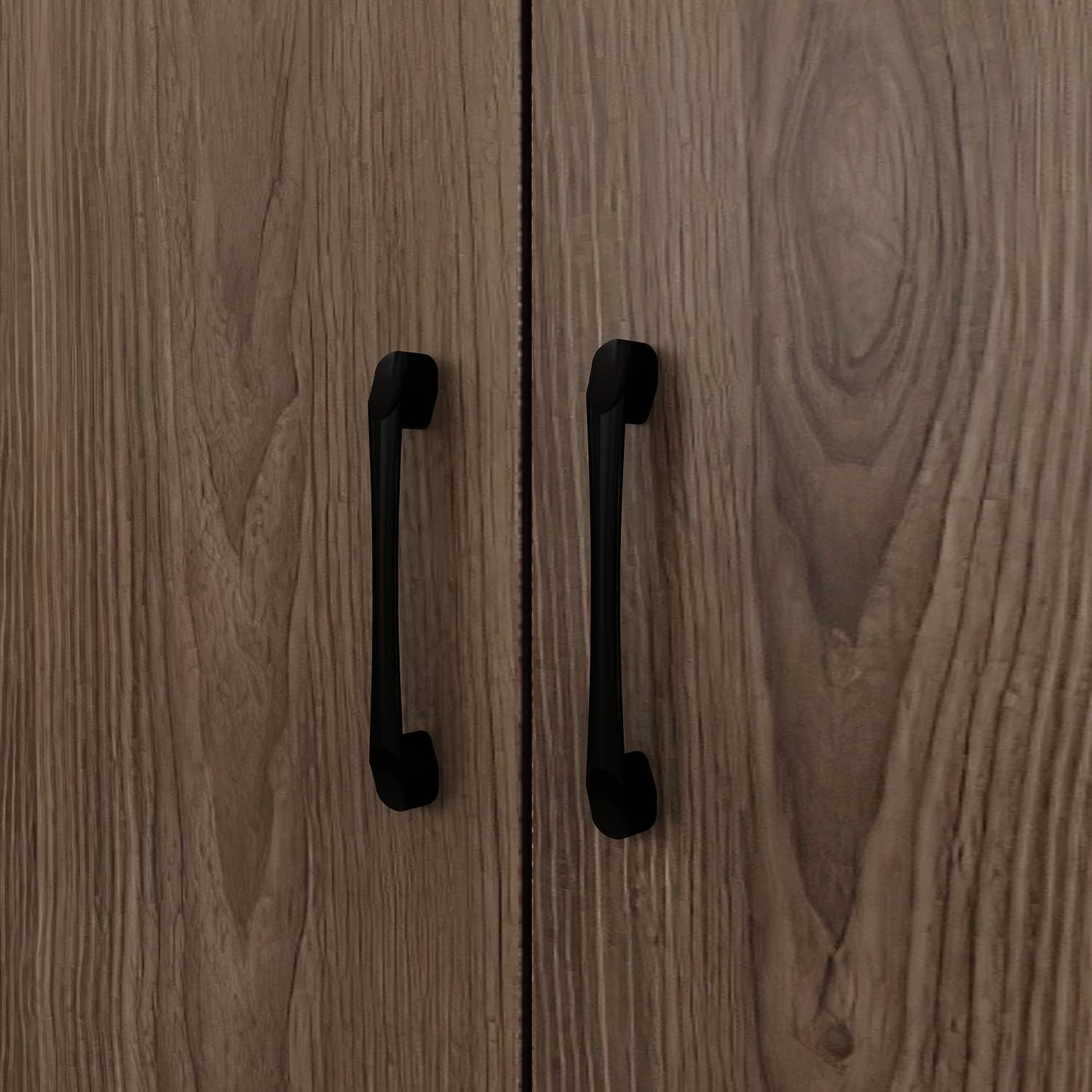 Homsee 47.2”W Storage Display Cabinet Curio Cabinet with Light & Pop-up Glass Doors, Bookcase with 5-Tier Shelves & 6 Doors for Living Room/Home Office, Dark Brown (47.2”W x 15.7”D x 78.7”H)