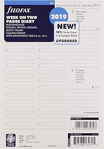 Filofax A5 One Day An A Page 2026 Business Diary Refill 68519 | Morgan