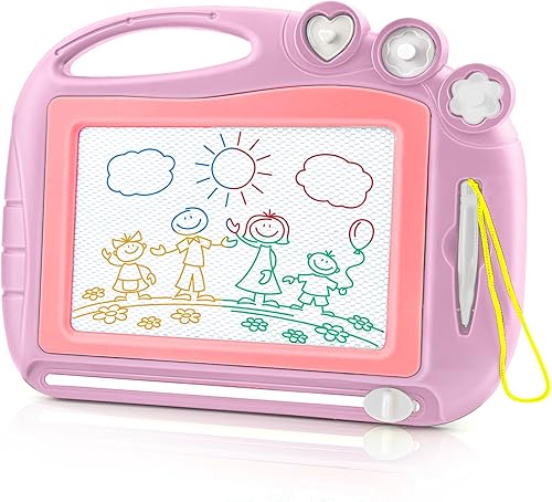 Miniatura 12 de Tablero de dibujo magnético, juguetes para niños de 1, 2, 3 años, tablero de dibujo para niños, cumpleaños, Pascua, Navidad, Halloween, regalos