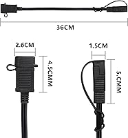 Vista 7 de GELRHONR SAE - Cable de conexión rápida a USB para motocicleta, puerto USB de 5 V 2.1 A, enchufe de alimentación con cubierta impermeable