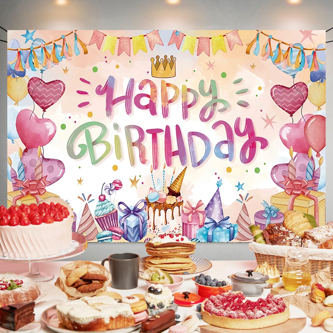 バースデー❁︎女の子❁︎ハート❁︎誕生日　壁面飾り Amazon.co.jp: ハート バースデー タペストリー ハート 誕生日