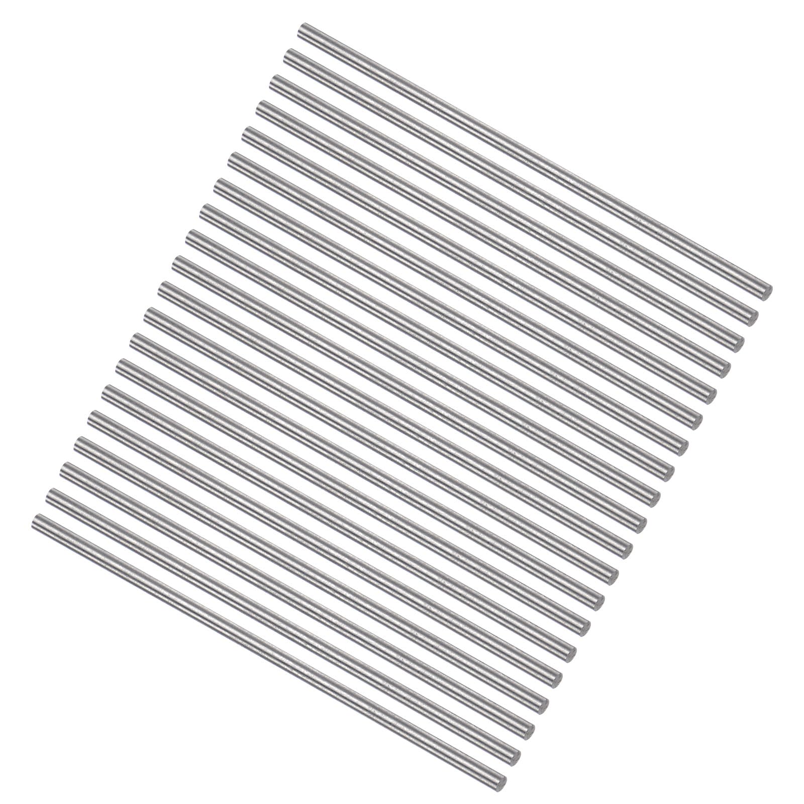 High Speed Steel Rods - 20pcs 1.7mm x 100mm for DIY Crafts -10