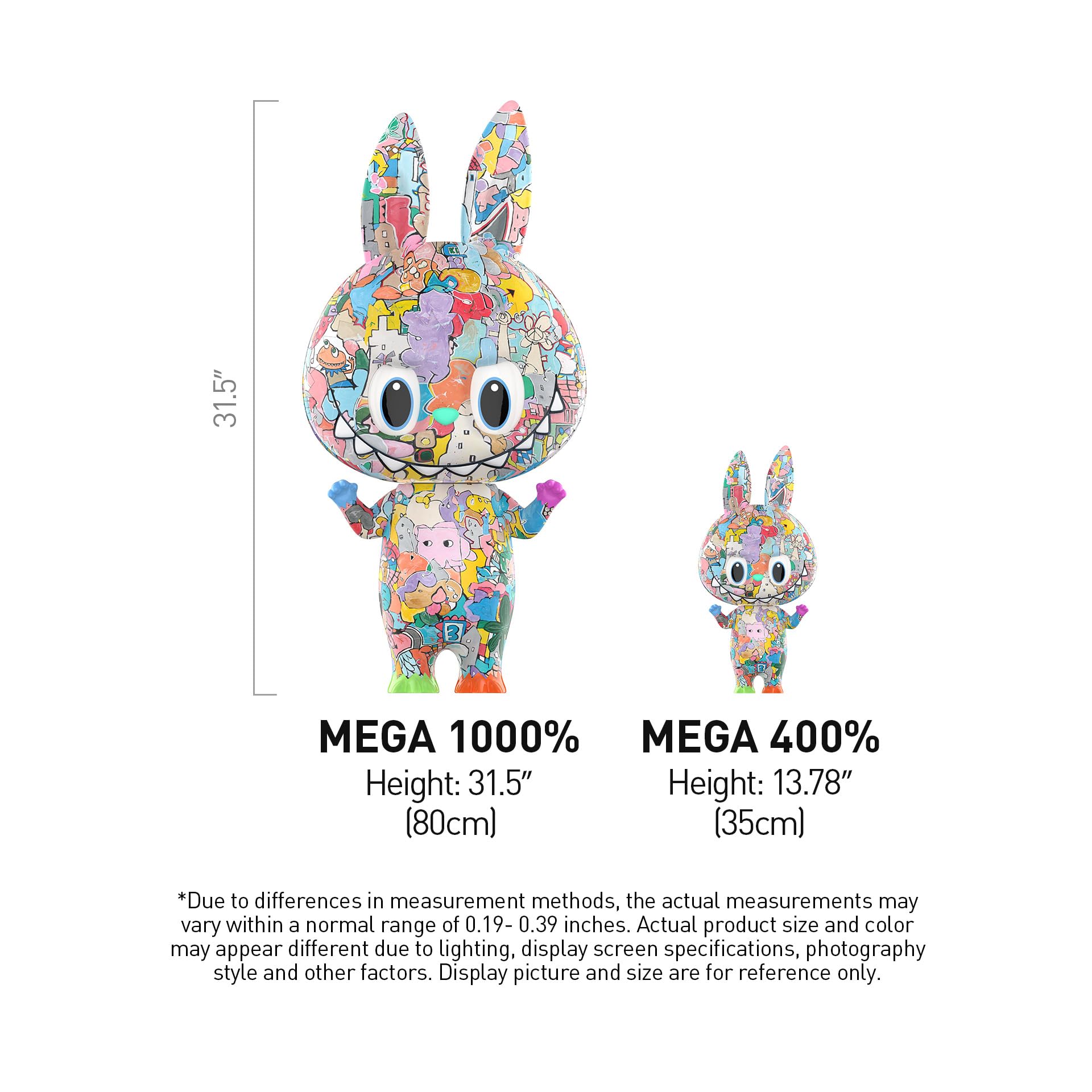 Amazon.com: POP MART MEGA LABUBU 1000% Tenth Anniversary, 31.5