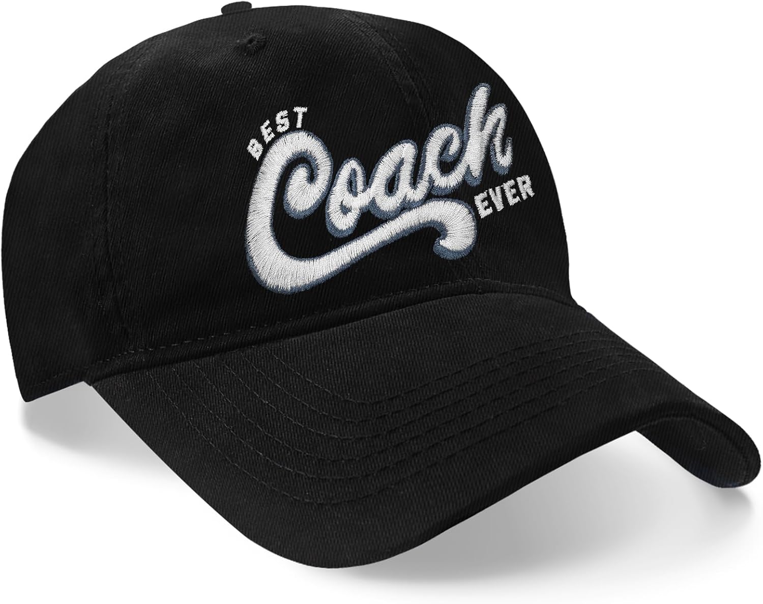 Baseball Coach Gifts, Coach Hats for Men Women, Embroidered Adjustable Basbeball Cap Black - Image 3