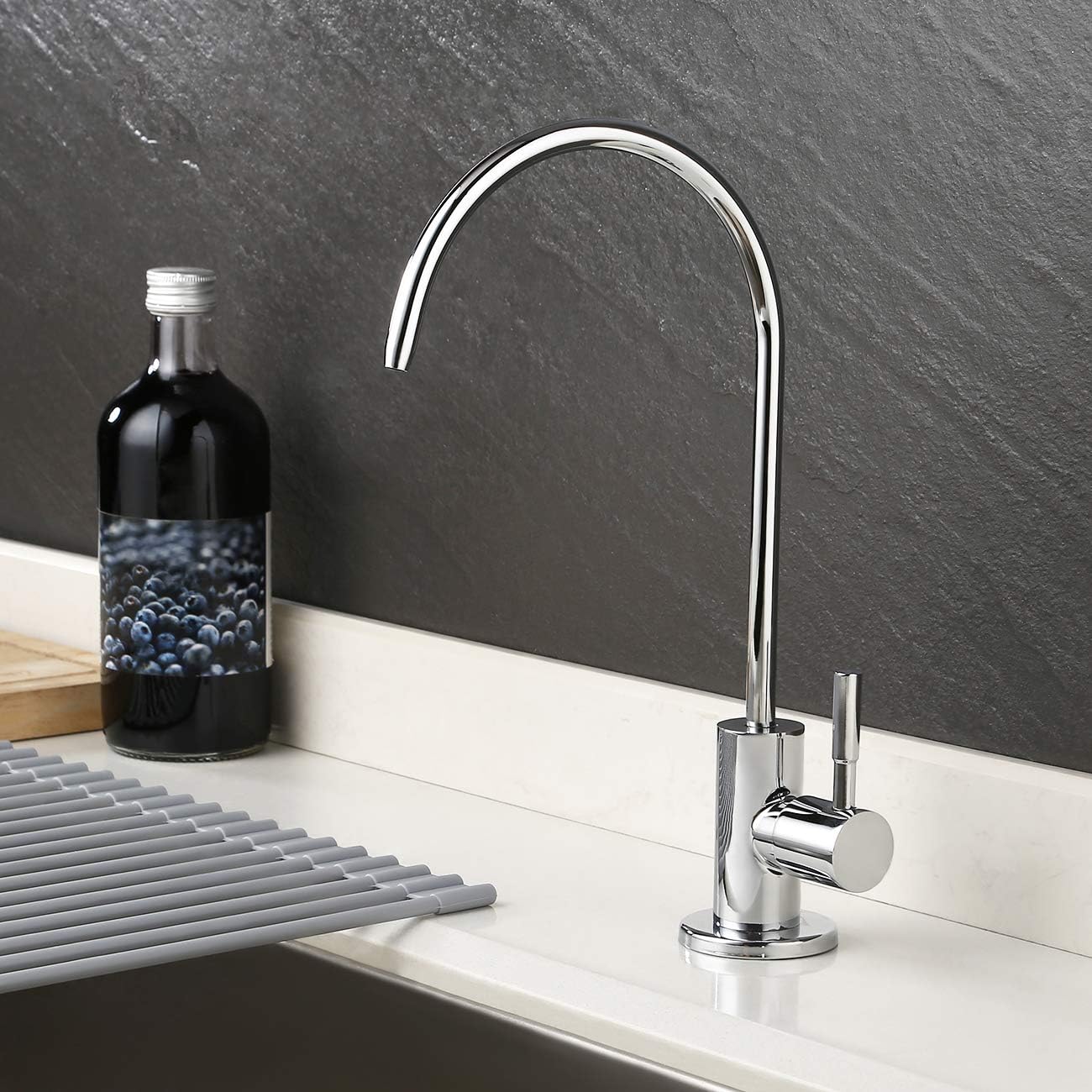 KES Drinking Water Tap for Kitchen Sink Water Filter Tap for Reverse Osmosis Faucet SUS304 Stainless Steel Chrome, Z504CLF-CH - Image 4